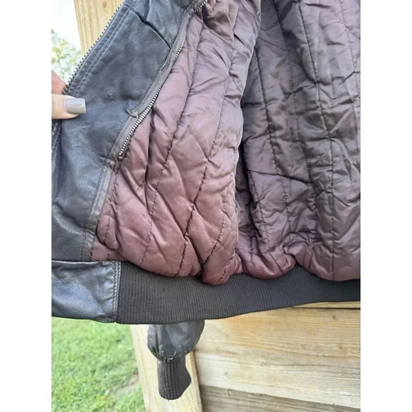 Vintage Members Only Bomber Jacket Europe Craft Men's 44 Brown‎ Made In Korea - Picture 12 of 16